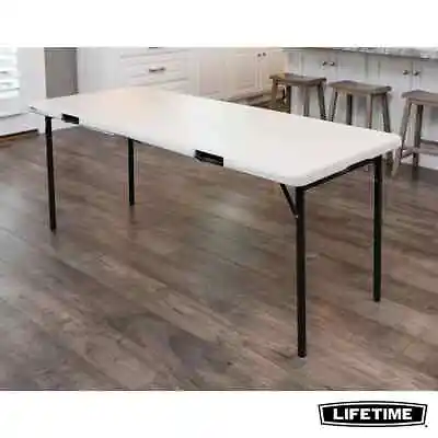 Lifetime 6ft Fold In Half Table Commercial Grade In Almond • £73.99