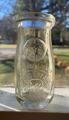 1/4 PINT Somers Creamery Company Milk Bottle Massachusetts Connecticut? 4.5  • $11.99