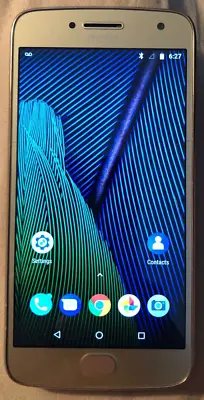 Motorola Moto G5 Plus 32GB Gold (Unknown Carrier) SmartPhone 1 Crack In Glass • $28.88