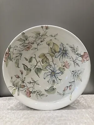 £4.99 • Buy Vintage Heron Cross Pottery Floral Decorated Large Fruit Bowl 28 Cm Diameter