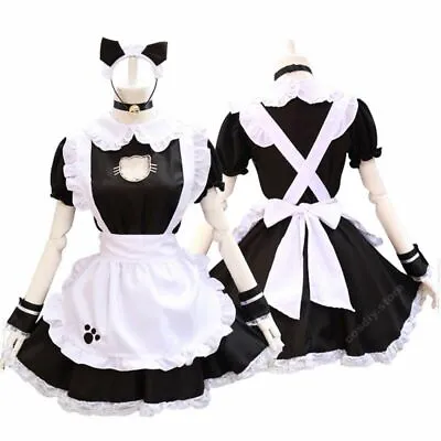 Maid Dress Polyester Short Sleeve Woman Waitress Cosplay Party Costumes Suit • $59.98