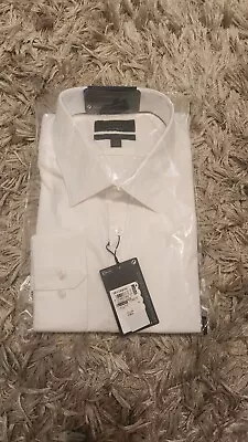 M & S Sartorial Tailored Fit With Stretch Long Sleeves Shirt Size 18 • £24.99