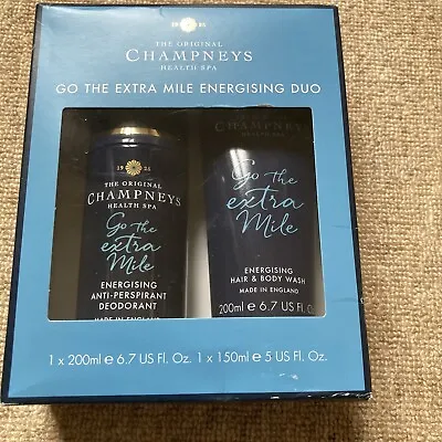 £4 • Buy Champneys Gift Pack Duo - Mens Deodorant  And Hair & Body Wash 