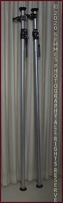 Manfrotto Bogen Auto Poles 2 Pieces Complete W/Clamps/holdersHolding Photek Bar • $450