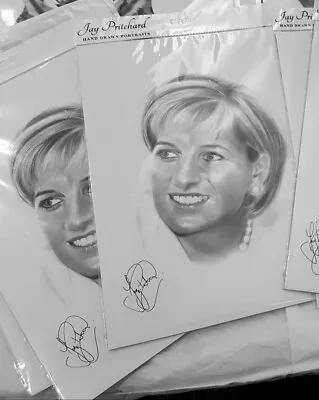 Princess Diana Art Print Pencil Drawing A3 Size Royal Collectable Fan Wall Art • £20