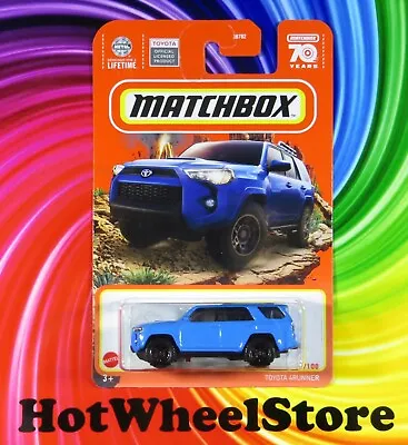 2023 Matchbox   Voodoo Blue   TOYOTA 4RUNNER    Card #92   MB25-122123 • $3.95