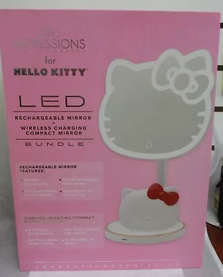 Hello Kitty LED Rechargeable Makeup Mirror And Wireless Compact LED Mirror • $99.99