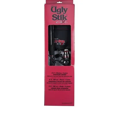 Ugly Stik 6’6” GX2 Travel Fishing Rod And Reel Spinning Combo • $42.30