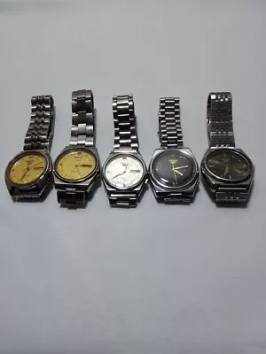 Lot Of 5 Seiko Automatic Vintage Mens Day Date Watches  • $102.50