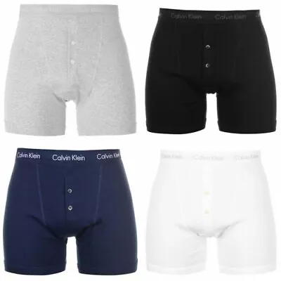 Calvin Klein Boxer Shorts Mens Boxers Trunks CK Button Briefs Shorts Pants • £16.95