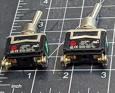 Pack Of (2) Toggle Switch Momentary SPST 20/15A Power First 2VLT1 [B5B4] • $9.50