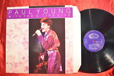 PAUL YOUNG & THE Q-TIPS Live  UK LP • $7.95