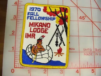 OA Lodge 231 MIKANO Collectible EX1970 Fall Fellowship Patch (o11) • $5.99