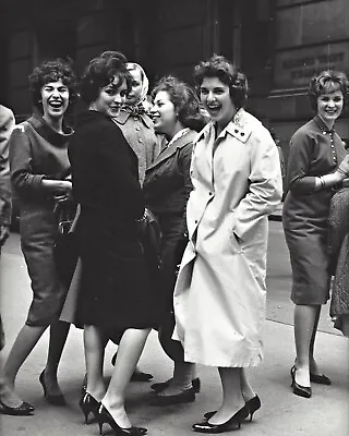 Office Girls In Wall Street New York 1959. A4 Poster Photo Print Wall Art • £5.99