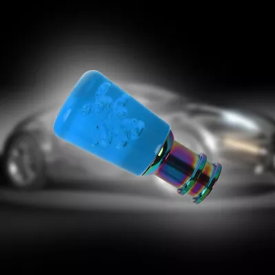 JDM Crystal Blue Transparent Bubble Manual Stick Gear Shift Knob Shifter • $16.88