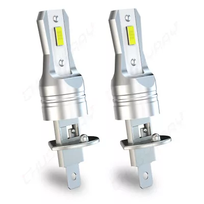 Pair H1 LED Headlight Bulbs Kit  9600LM High Beam Fog Light Xenon 6000K White • $16.97