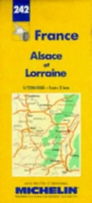 Michelin Map 242 Alsace Et Lorraine By Pneu Michelin Sheet Map Folded Book The • $6.17