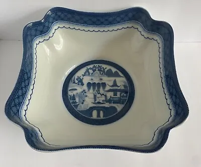 Mottahedeh Blue Canton LARGE Square Bowl HISTORIC CHARLESTON FOUNDATION • $115