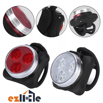 Front Rear Tail Waterproof  USB Rechargeable Bicycle Lamp Bike Lights Set • $9.79