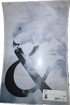 IKEA Bild Gray Ampersand Graphic 24x36” Joni Whyte Surreal Clouds Poster Print & • $9.48