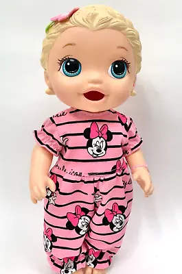 💗 Clothes For 12 Inch Baby Alive Dolls Minnie Mouse Pink Long Romper 💗 NEW • $12.99