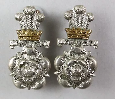 Military  Collar Badge Pair The Yorkshire Hussars British Army Yeomanry • £10.10