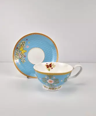 Maxwell & Williams Cashmere Enchante Jacqueline Bone China Teacup & Saucer  VGC • $30