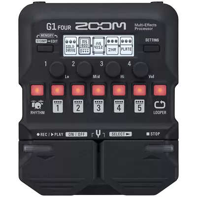 $99.99 • Buy Zoom G1 FOUR Guitar Multi Effects Pedal W/ 70 Effects And Amp Models