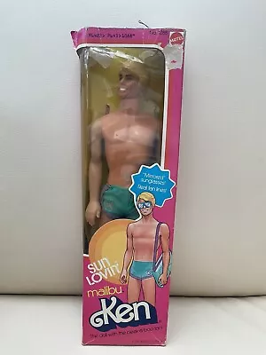 VINTAGE 1978 MATTEL SUN LOVIN MALIBU KEN DOLL #1088  In Box • $18.93