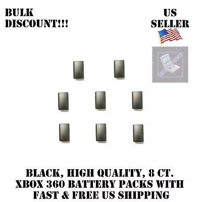 8x Black Battery Replacement For Xbox 360 Controller Case Shell Pack Cover US • $9.59