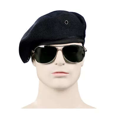 Unisex Military Beret Cap Hat Breathable Army Soldier Uniform Cap Adjustable  • $9.85