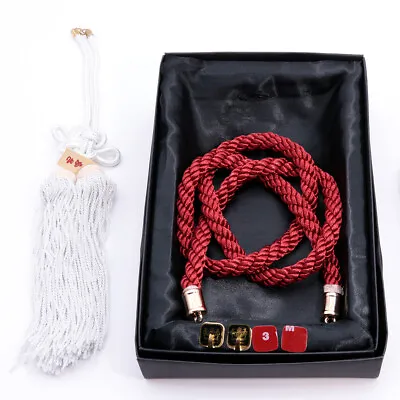 Vip Style Charm JP Junction Produce Fusa White Kiku Knot & Red Kin Tsuna Rope • $25