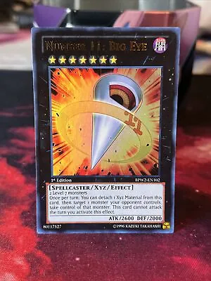 Yugioh BPW2-EN102 Number 11: Big Eye 1st Edition Ultra Rare • $14