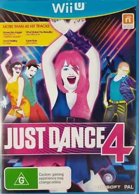 Just Dance 4 Game For Nintendo Wii U (Region 4 2012) VGC Free Post • $19.95