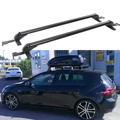 For VW Golf GTI  43.3  Aluminum Car Roof Rack Luggage Carrier Cross Bar W/ Lock • $135.58