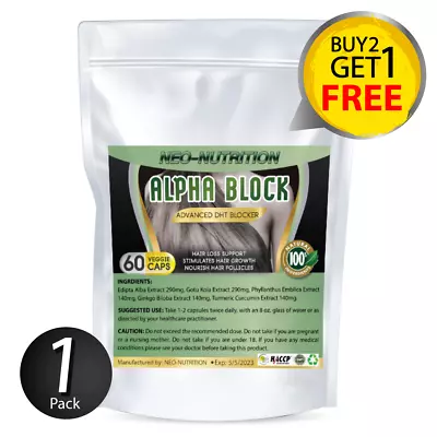 £8.49 • Buy Dht Blocker Herbal Hair Fast Growth Capsule Tablets Prevent Anti Loss Stimulate