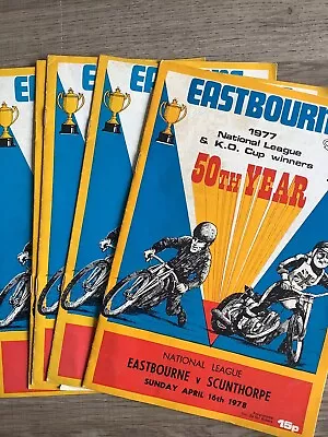 1978 Eastbourne Speedway Programmes (5) • £1