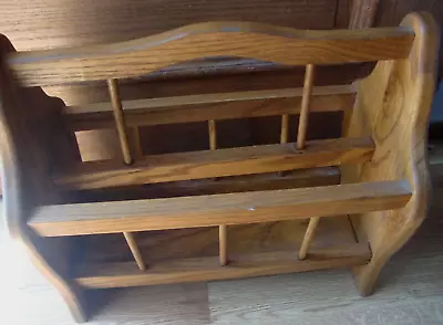 $59.99 • Buy Magazine Newspaper Rack Solid Oak Wood Furniture Amish-Made Provincial      Box