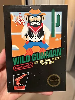 Wild Gunman Nintendo NES CIB 1st Print MATTE Sticker Hangtab Complete 1985 • $133.50