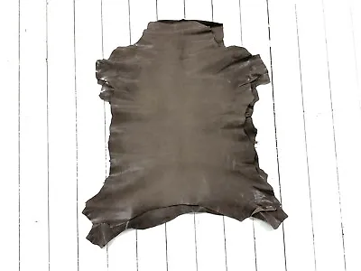 £8.99 • Buy 1mm Dyed Veg Tan Suede Sheepskin Leather Craft Half/whole Hide - Cedar Brown