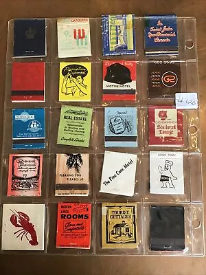 Lot Of 20 Mixed Vintage New Brunswick NB. Empty Matchbook Covers  #126 • $7.28