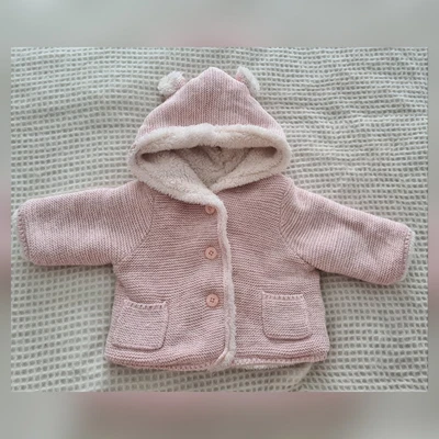 £2 • Buy Baby Girl Warm Fleece Lined Hoodie 0-3 Months, GAP