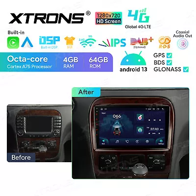 64GB Android 13 4G WIFI Car Play Radio GPS Stereo For Mercedes-Benz S-Class W220 • $295.99