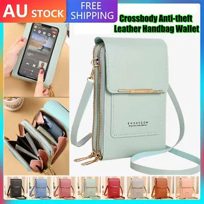 Anti-theft Leather Bag Small Crossbody Handbags Shoulder Handbag With Card Slots • $19.59