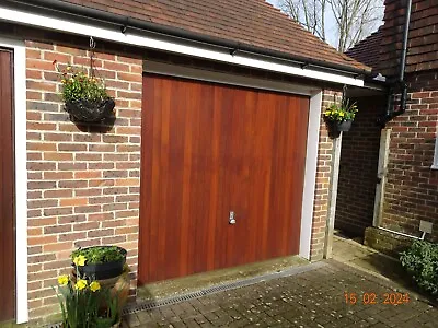 Garage Door. Garador . Red Cedarwood. 7' 5  X 7'  Up & Over Electric. Complete. • £250