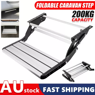 Aluminium Caravan Step Repalce Pull Out Folding Steps Camper Trailer Motorhome • $151.95