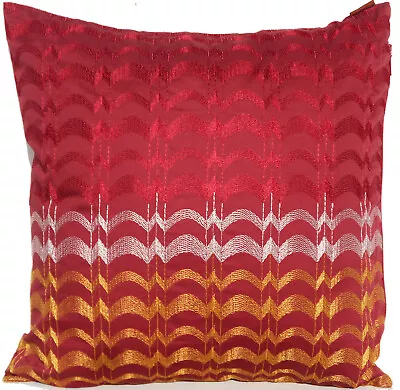 MISSONI HOME CUSHION COVER EMBROIDERED COTTON SATEEN 16x16  40x40cm  IVA 561 • $110
