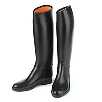 ER Size 10 Regular Ovation Derby Cottage Mens Lined Rubber Riding Boot Black • $87.95