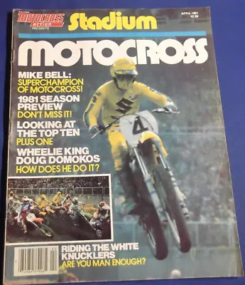 Motocross Action Magazine-april 1981-stadium Motocross-special Low Print Issue • $42