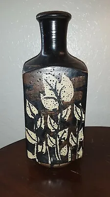 Pacific Stoneware Pottery Vase Vintage Signed B Welsh • $27.99